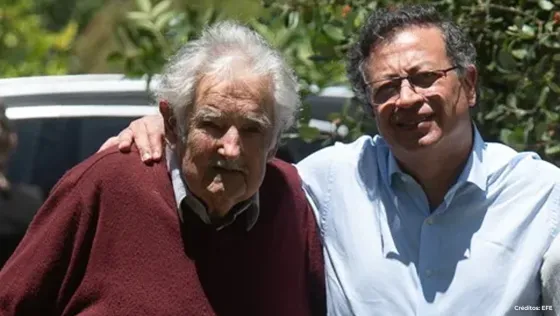 Pepe Mujica y Gustavo Petro