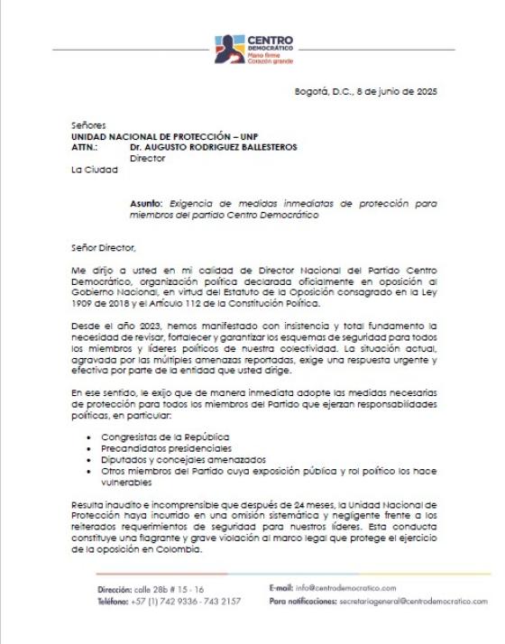 Comunicado-Centro-democrático
