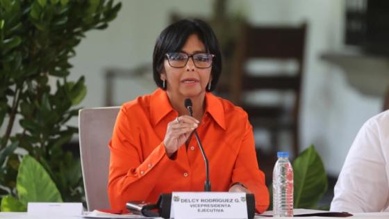 Delcy Rodríguez, vicepresidenta ejecutiva de Venezuela.