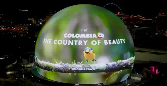 ProColombia en la esfera de Las Vegas