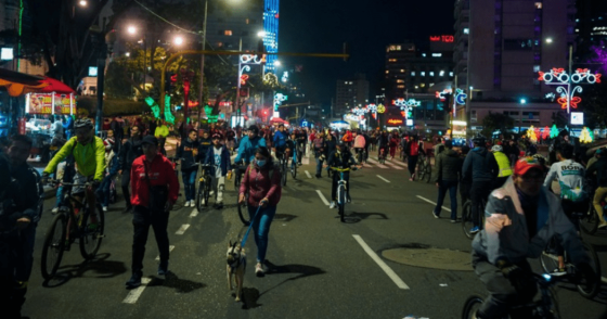 Este jueves 11 de diciembre será la ciclovía nocturna en Bogotá