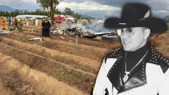 Accidente aéreo donde murió Yeison Jiménez.