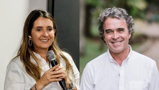 Paloma Valencia y Sergio Fajardo.