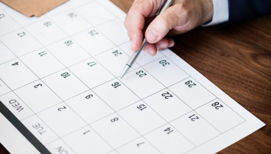 Imagen de referencia de calendario.