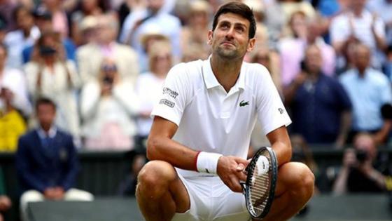 Novak Djokovic tras ganar Wimbledon