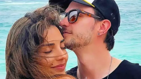 Diego Sáenz y su novia