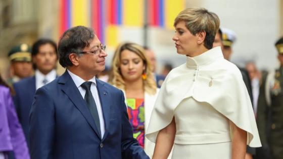 Gustavo Petro y Verónica Alcocer.