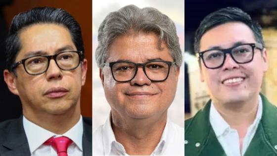 Pedro Flórez, Wilson Arias y Walter Rodríguez.