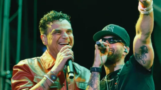 Silvestre Dangond y Feid en Medellín