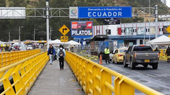 Frontera entre Ecuador y Colombia.