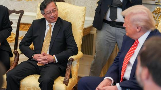 Presidentes Gustavo Petro y Donald Trump.